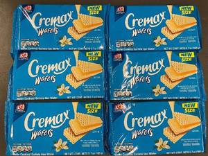 lot 393 image: Set of 6 Gamesa Cremax Vanilla Wafers, 5.7 oz Each Package