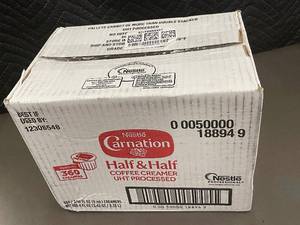 lot 408 image: Nestl Carnation Half & Half Coffee Creamer UHT Processed - 360 Creamers