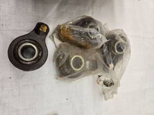 lot 85 image: Misc. Heim Joints and Bolts, Welding Helmet, New Gm Mirror, GM Blower Controls