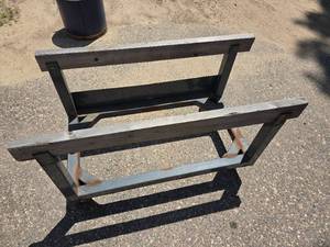 lot 87 image: Heavy Duty Rolling Cart and Storage Barrel with Cover