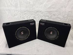 lot 98 image: (2) Kicker Sub Boxes