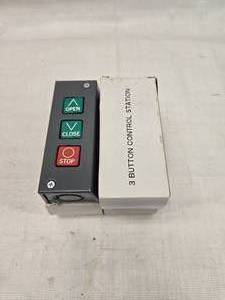 lot 113 image: (4) 3 Button Heavy Duty Garage Door Button Control Stations