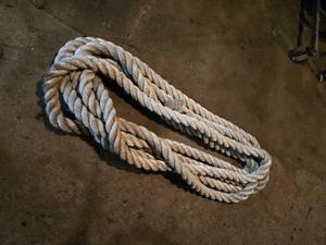 lot 135 image: Heavy Duty Rope, Approximately 40ft Long 2 Thick Rope