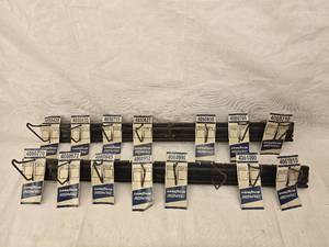 lot 28 image: Belt Organizing Racks and Shop Towel Dispenser