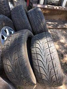 lot 7 image: (4) 28545R22 Fullrun HS299 Tires, 532nds Tread
