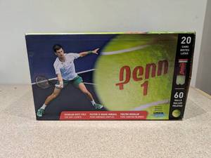 NEW PENN 1 TENNIS BALLS (20 CAN BOTTLES- 60 BALLS TOTAL)