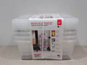 lot 7 image: NEW IRIS BUCKLE-UP STORAGE SET (4PK.)