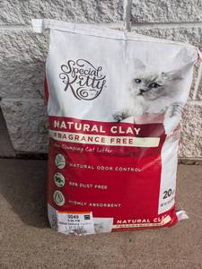 lot 29 image: NEW SPECIAL KITTY NATURAL CLAY FRAGRANCE FREE NON-CLUMPING CAT LITTER