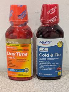 lot 44 image: GOODSENSE DAYTIME  EQUATE NIGHTTIME COLD & FLU