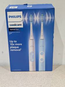 lot 76 image: PHILIPS SONICARE OPTIMAL CLEAN RECHARGEABLE SONIC TOOTHBRUSH