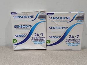lot 77 image: 2 BOXES OF SENSODYNE TRIPLE ACTION WHITENING (4PK.)