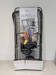 lot 94 image: MAINSTAYS ADJUSTABLE UTILITYSHOPPING CART