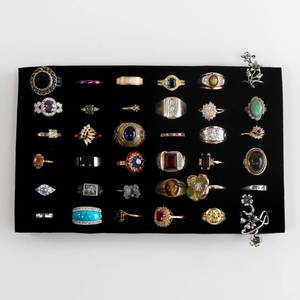 lot 37 image: Costume Jewelry Ring Lot of 36