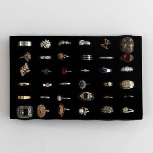 lot 36 image: Costume Jewelry Ring Lot of 36