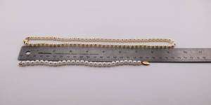 * Pearl Necklace & Bracelet w/ 14K Clasp