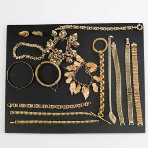 lot 75 image: Costume Jewelry Lot of Bracelets, Cuffs & Earrings