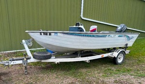1996 Lowe Boat w/ Motor and Trailer