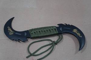 lot 16 image: Dual Blade Mongolian Defense Knife