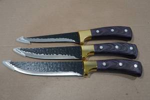 lot 23 image: Set of 3 Carbon Steel Knives