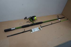 lot 78 image: Lews Valor BG 2-Piece Speed Spin Combo Fishing Rod