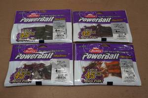 lot 104 image: 4 Packs of Berkley Softbaits