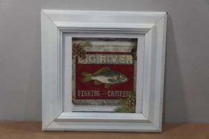 lot 126 image: Framed Big River Fishing Camping