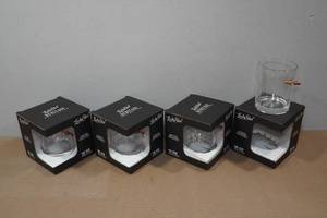 lot 151 image: 4 Lucky Shot Whiskey Glasses with Embedded Bullets