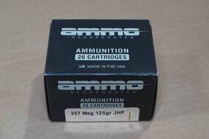 lot 161 image: 20 Ammo Inc .357 Mag 125 Gr JHP Ammo