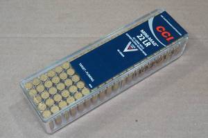 lot 167 image: 100 CCI Mini Mag .22 LR 40 Gr Plated RN Ammo