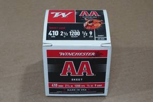 lot 180 image: 25 Winchester AA .410 Bore 2-12 9 Shot Shotshells
