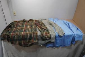 lot 199 image: 3 Long Sleeve Button Up Shirts -2XL & 3XL