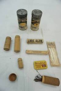 lot 65 image: vintage fishing supplies