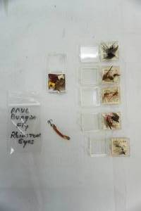 lot 80 image: Vintage Dry Flies & Paul Bunyan Fly Rhinestone Eyes