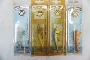 lot 82 image: Vintage Nils Master Fishing Lures 4ct