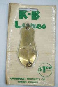 lot 142 image: Vintage K-B Spoon Lure - in original packaging.