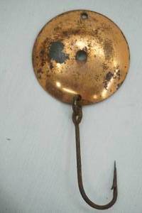 lot 219 image: Vintage Canadian Baits round spoon Lure