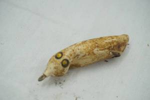 lot 445 image: Vintage rubber mouse fishing lure - white
