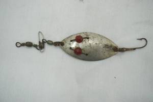 lot 527 image: Vintage Red Eye Spinning Lure Rochester N.Y.