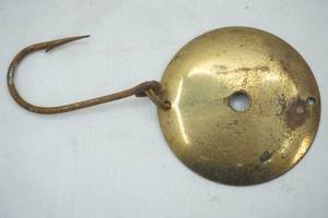 lot 551 image: Vintage Canadian Bait Co. Round Spoon Lure