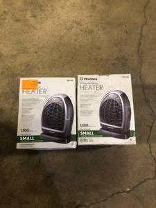 lot 29 image: Lot of 2 Pelonis Space Heaters customer Returns see Pictures