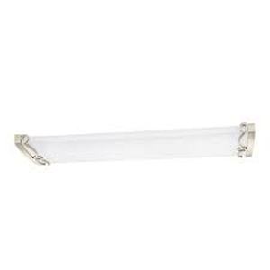 Lot of Hampton Bay Regency 14 in. Linear 4-Light Brushed Nickel Fluorescent Flush Mount  Customer Returns See Pictures