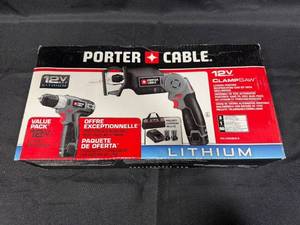 Porter Cable 12V Max Lithium Drill and 12V Max Clampsaw Set