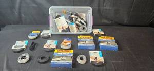 lot 57 image: Assorted Set of Velcro One Wrap Straps and Rolls