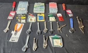 lot 63 image: Assorted Hand Tools and Fasteners Collection