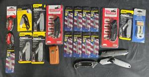 lot 67 image: Assorted Utility Knives and Blades Collection