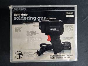 lot 77 image: Sears 100 Watt Light Duty Soldering Gun Model 954035
