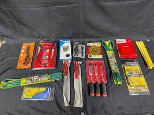 lot 82 image: Assorted Tools and Equipment Bundle with Chisel Set and Rotary Tool