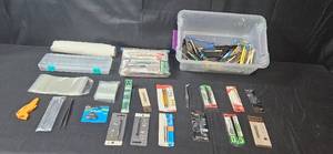 lot 100 image: Large Collection of Drawing and Writing Supplies with Cases