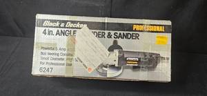 lot 105 image: Black & Decker 4-inch Angle Grinder & Sander Professional