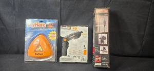 lot 139 image: EzyFlare Electronic Flare, Worx Force Driver, and Craftsman Troubleshooter